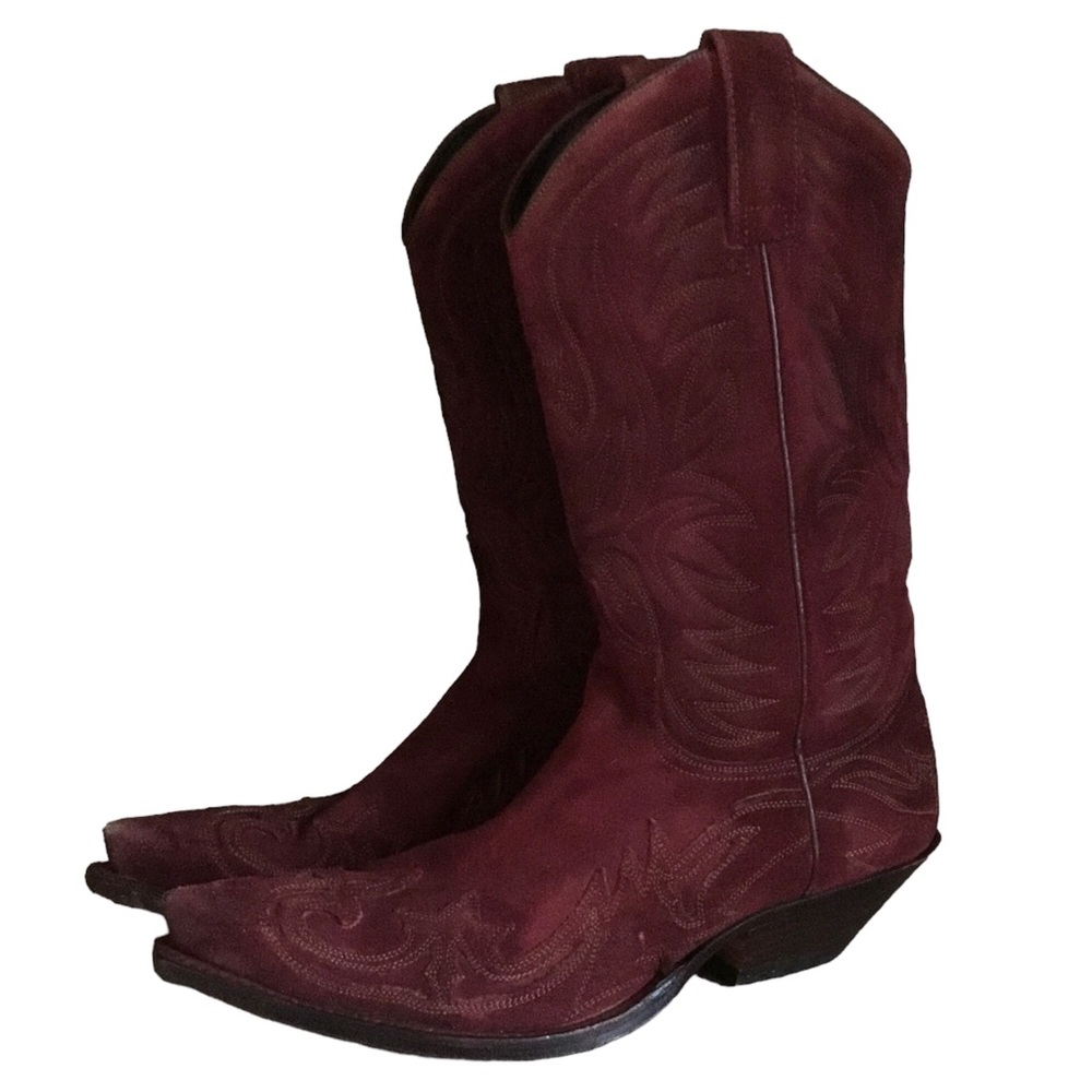Sendra Suede Embroidered Western Cowboy Boots - Picture 4 of 16